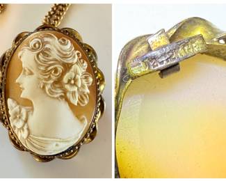 Antique cameo in 12K setting