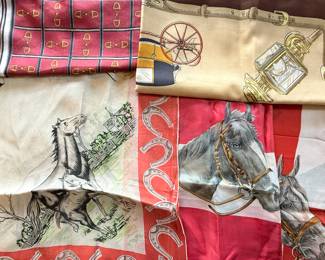 Horse theme scarves