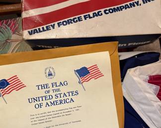 Valley Forge Flag Company boxed US flag flown over the Capitol Building on 11/6/85 for UT (with COA)