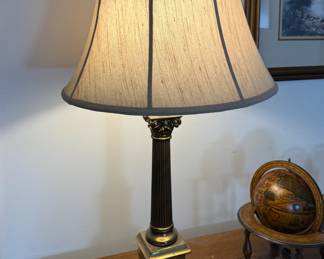 Brass table lamp