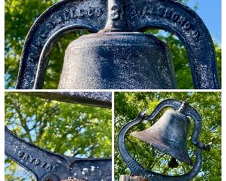 Vintage cast iron farm bell