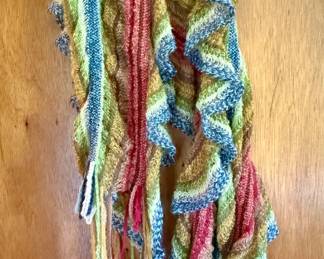 Hand knit scarf