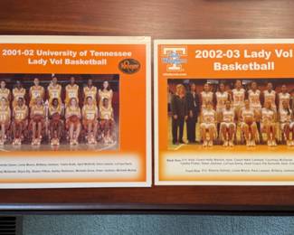 UT Lady Vols team photos from 2001-02 and 2002-03