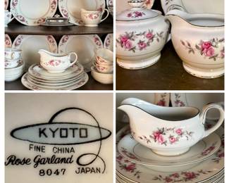 Kyoto "Rose Garland" fine china set