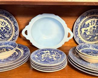 Churchill Blue Willow dishes