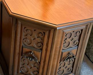 MCM 6-sided side table/cabinet