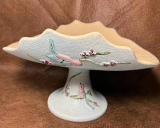 Hull Pottery pedestal fruit dish 