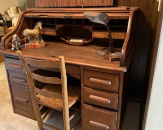 J. Dornette & Brother roll top desk