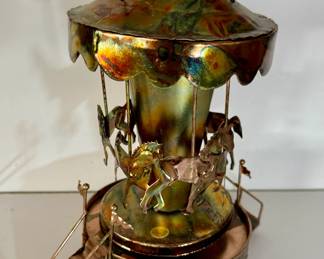 Copper musical carousel