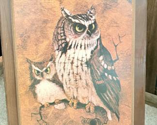 Framed print "Screech" by Richard Hinger