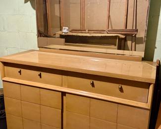 Cavalier MCM oak dresser and mirror (matching bedframe also available)