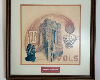 Framed limited edition lithograph "Volunteer Arena Club" by Alexander Dumas (#554/3000)