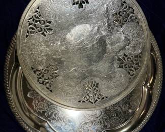 Silver plate trays (more available)