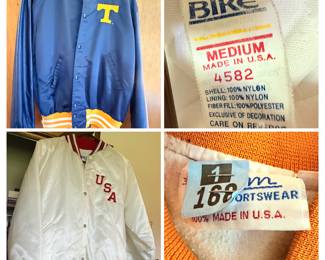 Vintage UT and USA satin jackets