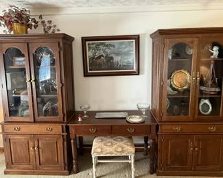 Custom built cabinets and desk by TN craftsman E.B. Ellenburg