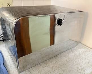 Vintage stainless steel breadbox