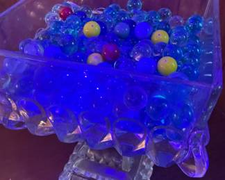 Vintage marbles (some vaseline glass)