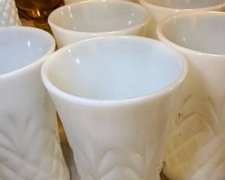Anchor Hocking milk glass drinkware