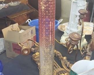 tall Moser Bohemian Vase