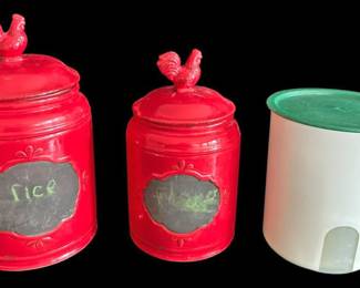 At Home Ceramic Chalkboard Jars More