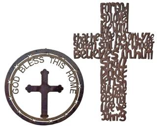 Metal Art Cross Outdoor Decor