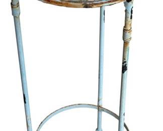 Wrought Iron Circle Side Table