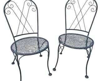 Wrought Iron Bistro Chairs