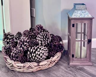 Lanterns and Large Pine cones