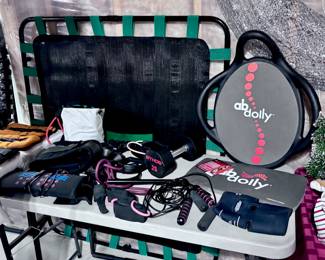 Trampoline, Ab Dolly, Dumbbells, Jump Ropes, Etc.