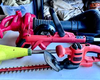 Hedge Trimmer, Weed Eater, Leaf Blower