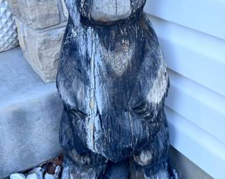 Wooden Bear Statue