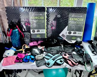 Workout / Fitness Items, Fitness Bands and Ankle Weights Etc.