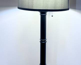Round Pedestal Table and Table Lamp (We have two of these table lamps)