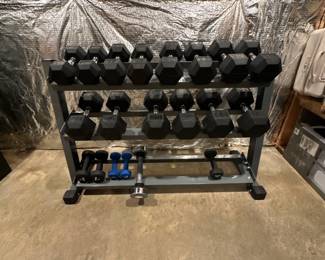 Free weights and weight stand