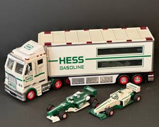 Hess toy truck & race car set