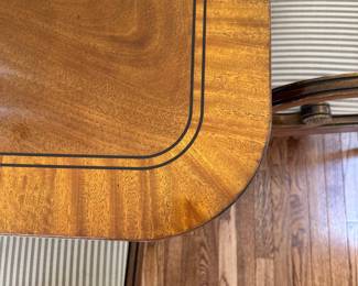 Flame mahogany with banded border