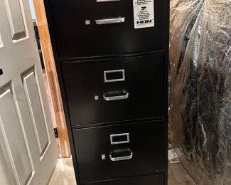 Tall filing cabinet