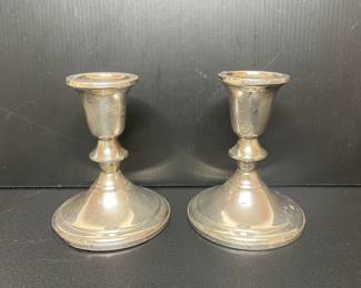 Towle Silver weighted candle sticks