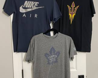 Nike, Arizona, & Toronto Maple Leafs tee shirts