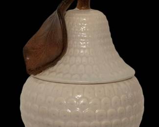 Ceramic pear cookie jar