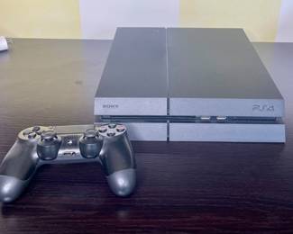 PlayStation PS4 console and controller