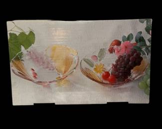 Mikasa Savoir Vivre Crystal Cornucopia serving bowls
