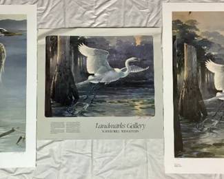 Marshland Print Prints featuring Mario Fernandez (Marhsland Blue, Sunrise Sonata, Landmark's Gallary - Sunrise Sonata)