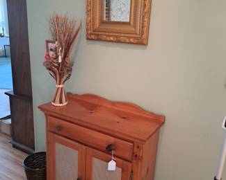 SMALL COUNTRY STYLE CHEST, NICE WALL MIRROR