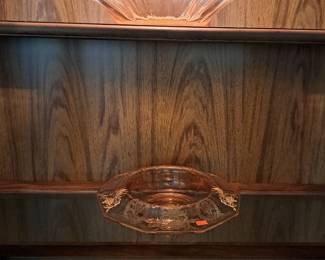 PRETTY PINK ART GLASS AND DEPRESSION GLASS