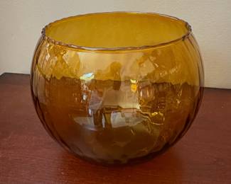 Mid-Century Handblown Glass Bowl