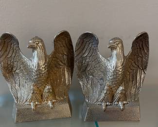 Brass Eagle Book Ends
