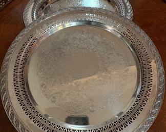 Silver plate Serving Platters
