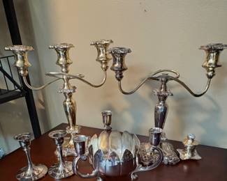 Silver plated Candle Sticks