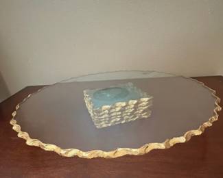 Harper Gold Edge Large Footed Cake